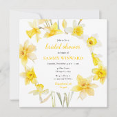 春ダフォジルブライダルシャワー 招待状 (正面)