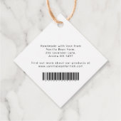 春ダフォジル植物学キャンドル原料 フェイバータグ (裏面)