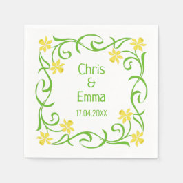 春ダフォジル スタンダードカクテルナプキン