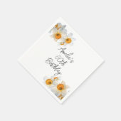 春ダフォディルアエージ誕生日 スタンダードカクテルナプキン (角)