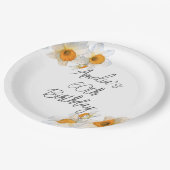 春ダフォディルアエージ誕生日 ペーパープレート (アングル)