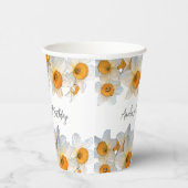 春ダフォディルアエージ誕生日 紙コップ (右)