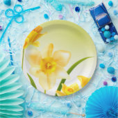 春ダフォディルイースターブランチ紙プレート ペーパープレート (パーティー)