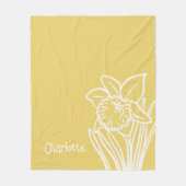 春ダフォディルフリースブランケット フリースブランケット (正面)