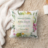 春ダフォディル結婚ブーケ クッション (ブランケット)