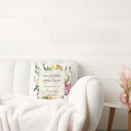 春ダフォディル結婚ブーケ クッション (ソファ)