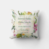 春ダフォディル結婚ブーケ クッション (正面)