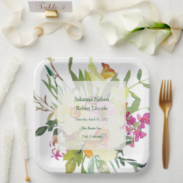 春ダフォディル結婚ブーケ ペーパープレート