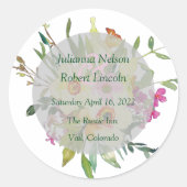 春ダフォディル結婚ブーケ ラウンドシール (正面)