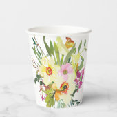 春ダフォディル結婚ブーケ 紙コップ (裏面)
