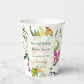 春ダフォディル結婚ブーケ 紙コップ (正面)