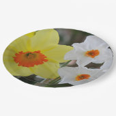 春ダフォディル開花フローラ ペーパープレート (アングル)