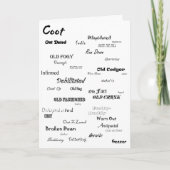 春チキン誕生日カード カード (正面)