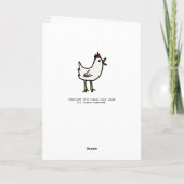 春チキン65th誕生日カード カード (裏面)