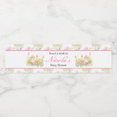 春チックベビーシャワー ペットボトルラベル (シングルラベル)