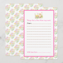 春チックベビーシャワー 招待状