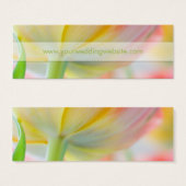 春チューリップの色・結婚のウェブサイトカード (正面&裏面)