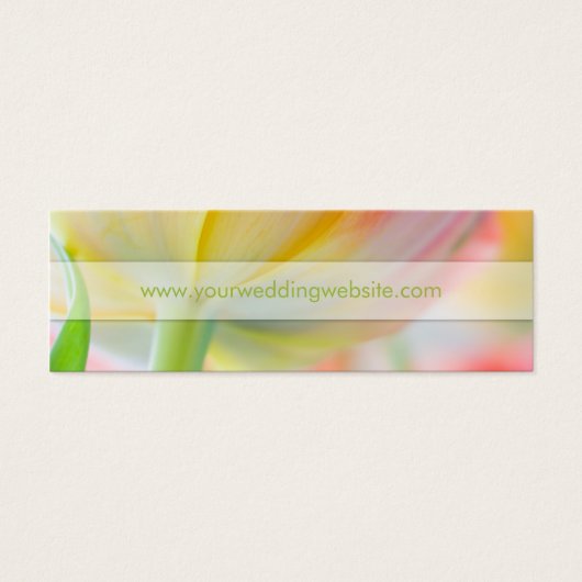 春チューリップの色・結婚のウェブサイトカード (正面)