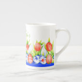 春チューリップイースターボーン中国マグ ボーンチャイナマグカップ (右)
