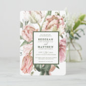 春チューリップウォーターカラーブーケ招待状 招待状 (スタンド正面)