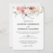 春チューリップウォーターカラーブーケ結婚式招待状 招待状 (正面)