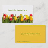 春チューリップガーデンビジネスカード 名刺 (正面/裏面)