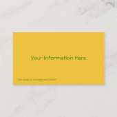 春チューリップガーデンビジネスカード 名刺 (裏面)