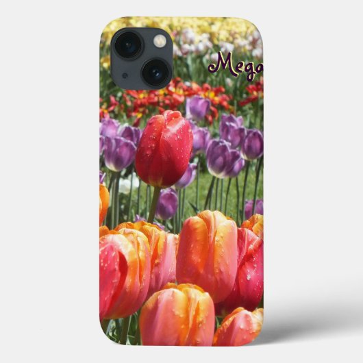 春チューリップガーデンiPadエアケース – パーソナライズ Case-Mate iPhoneケース (裏面)