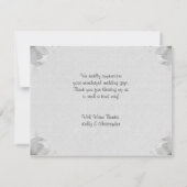 春チューリップサンキュー結婚のカード招待状 サンキューカード (裏面)