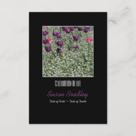 春チューリップスお祝いオブライフ招待状 招待状