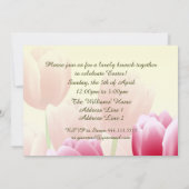 春チューリップスカスタムイースターブランチ招待状 招待状 (裏面)