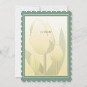 春チューリップス誕生パーティーイエロー 招待状 (裏面)