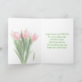 春チューリップス誕生日オンイースター シーズンカード (内部)