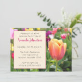 春チューリップパーティの招待状 招待状 (スタンド正面)