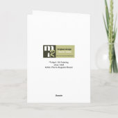 春チューリップファインアートカスタムイースター シーズンカード (裏面)