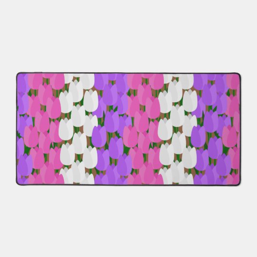 春チューリップフィールド デスクマット (正面)