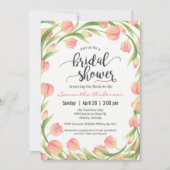 春チューリップフローラブライダルシャワー 招待状 (正面)