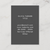 春チューリップフローラ名刺 名刺 (裏面)