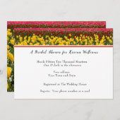 春チューリップブライダルシャワー招待 招待状 (正面/裏面)