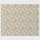 春チューリップ包装紙 ラッピングペーパー (フラット)