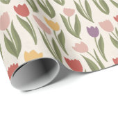春チューリップ包装紙 ラッピングペーパー (ロールコーナー)