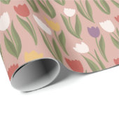 春チューリップ包装紙 ラッピングペーパー (ロールコーナー)