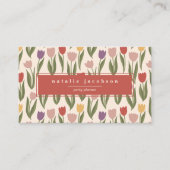 春チューリップ名刺 名刺 (正面)