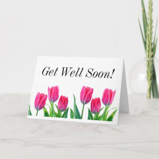 春チューリップ早く元気に！カード カード