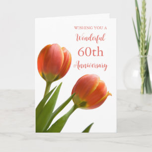 春チューリップ結婚60周年記念カード カード