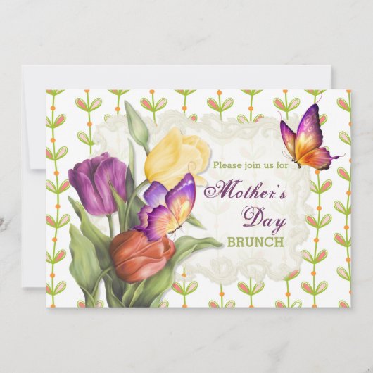 春チューリップ2マザーズデイブランチ 招待状 (正面)