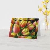 春チューリップ カード (黄色い花)