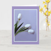 春チューリップ カード (黄色い花)