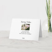 春チューリップ カード (裏面)