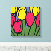 春チューリップ キャンバスプリント (インサイチュ (ウッドフロア))